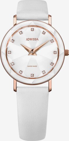 JOWISSA Analoog horloge 'Facet' in Wit: voorkant