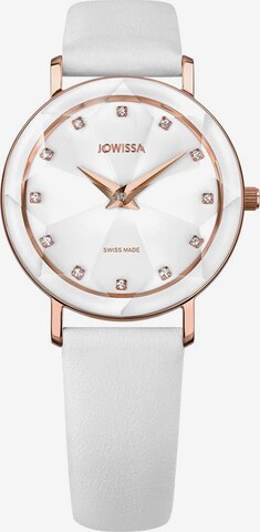 JOWISSA Quarzuhr 'Facet' Swiss Ladies Watch in Weiß: predná strana