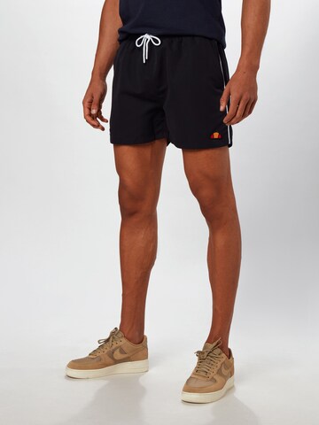 ELLESSE Regular Badeshorts  'DEM SLACKERS' in Schwarz: Vorderseite