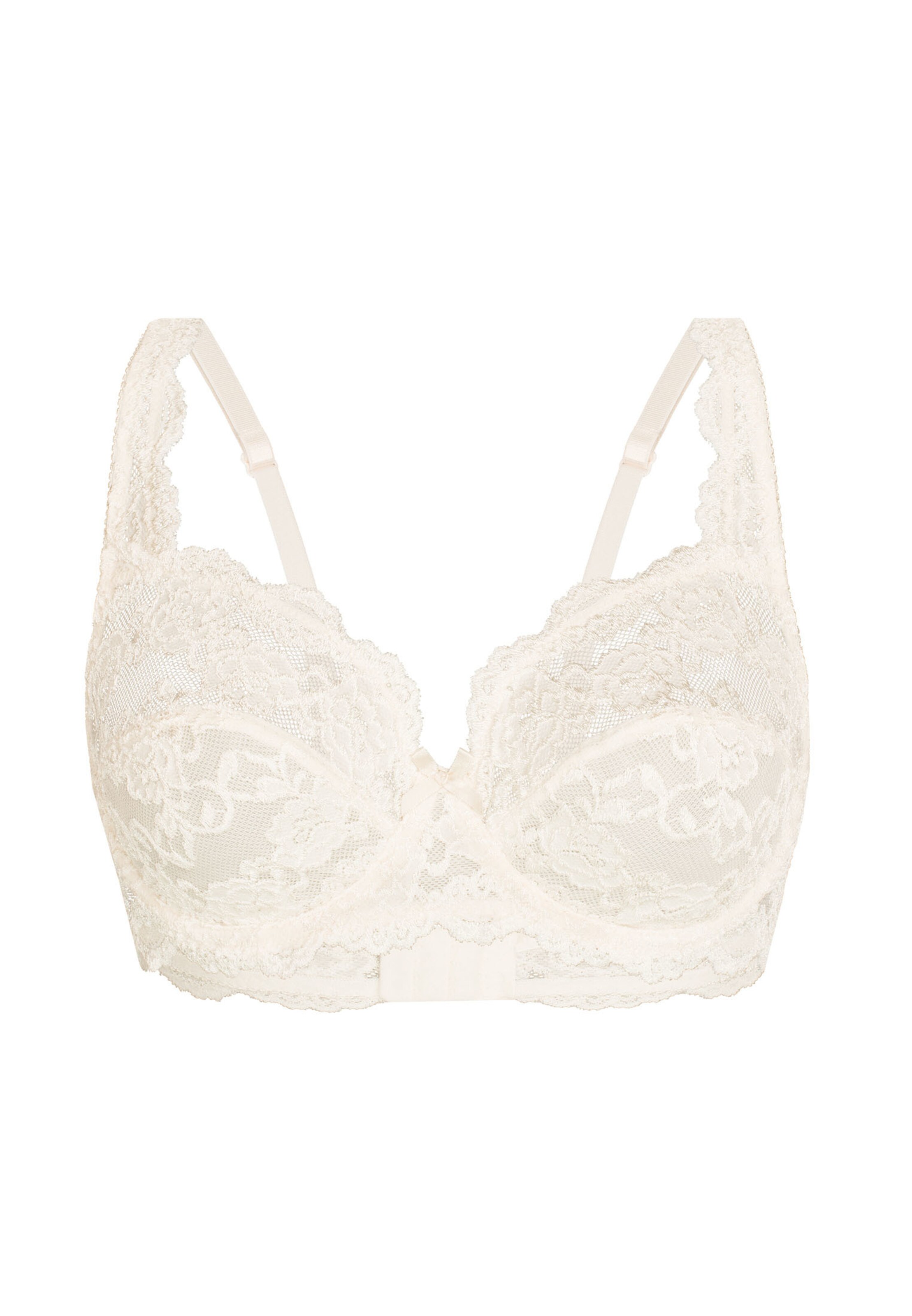 sassa Triangel BH 'CLASSIC LACE' in Wit: voorkant