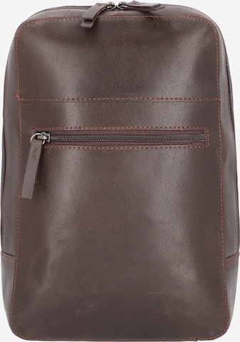 LEONHARD HEYDEN Crossbody Bag 'Dakota' in Brown: front