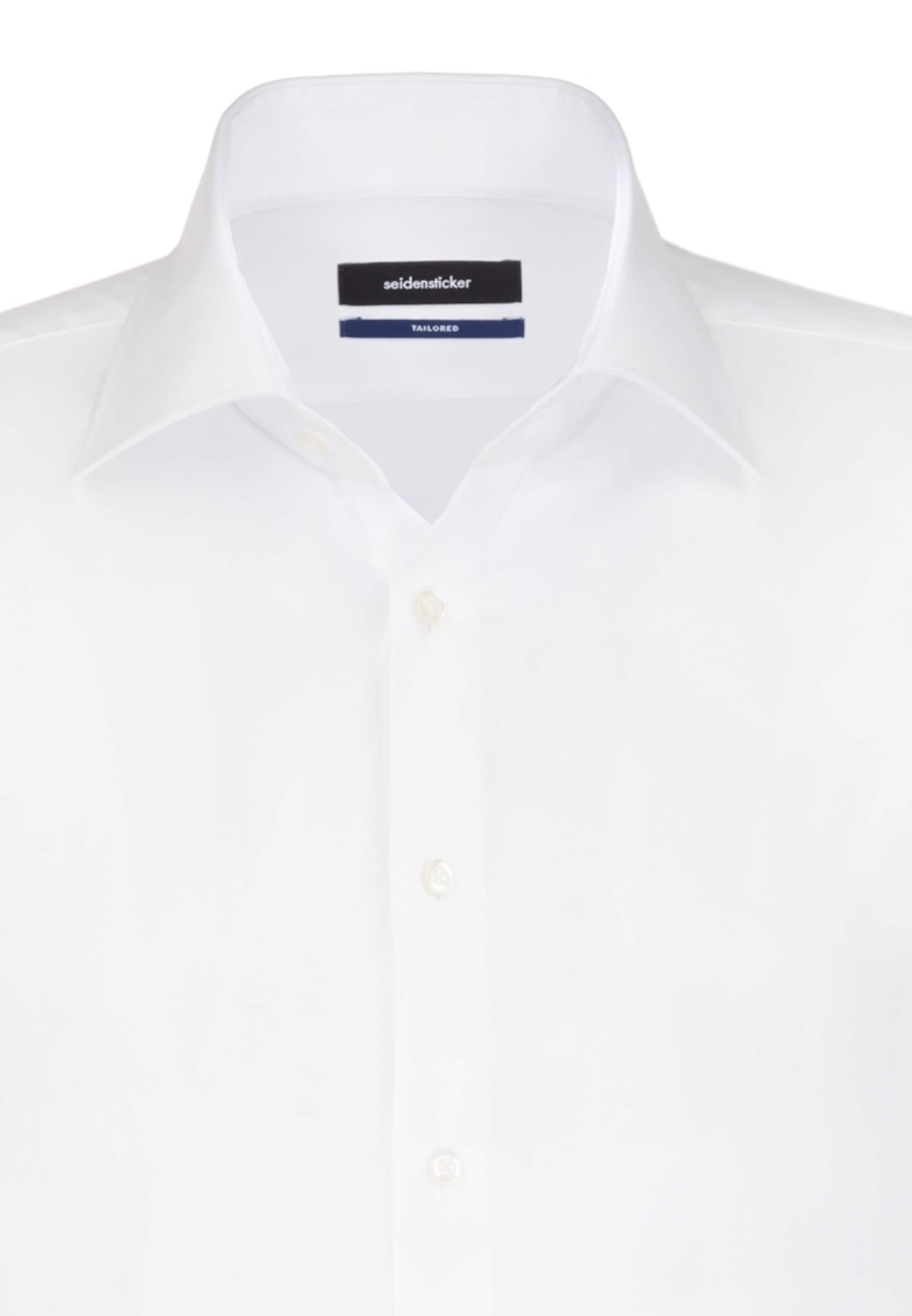 SEIDENSTICKER Slim fit Πουκάμισο σε λευκό