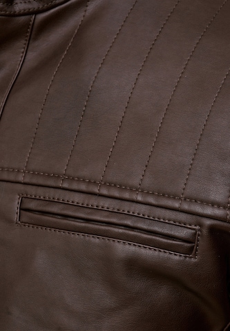 INDICODE JEANS Between-Season Jacket 'Brook' in Brown