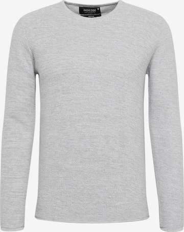 INDICODE JEANS Sweater 'Christian' in Grey: front