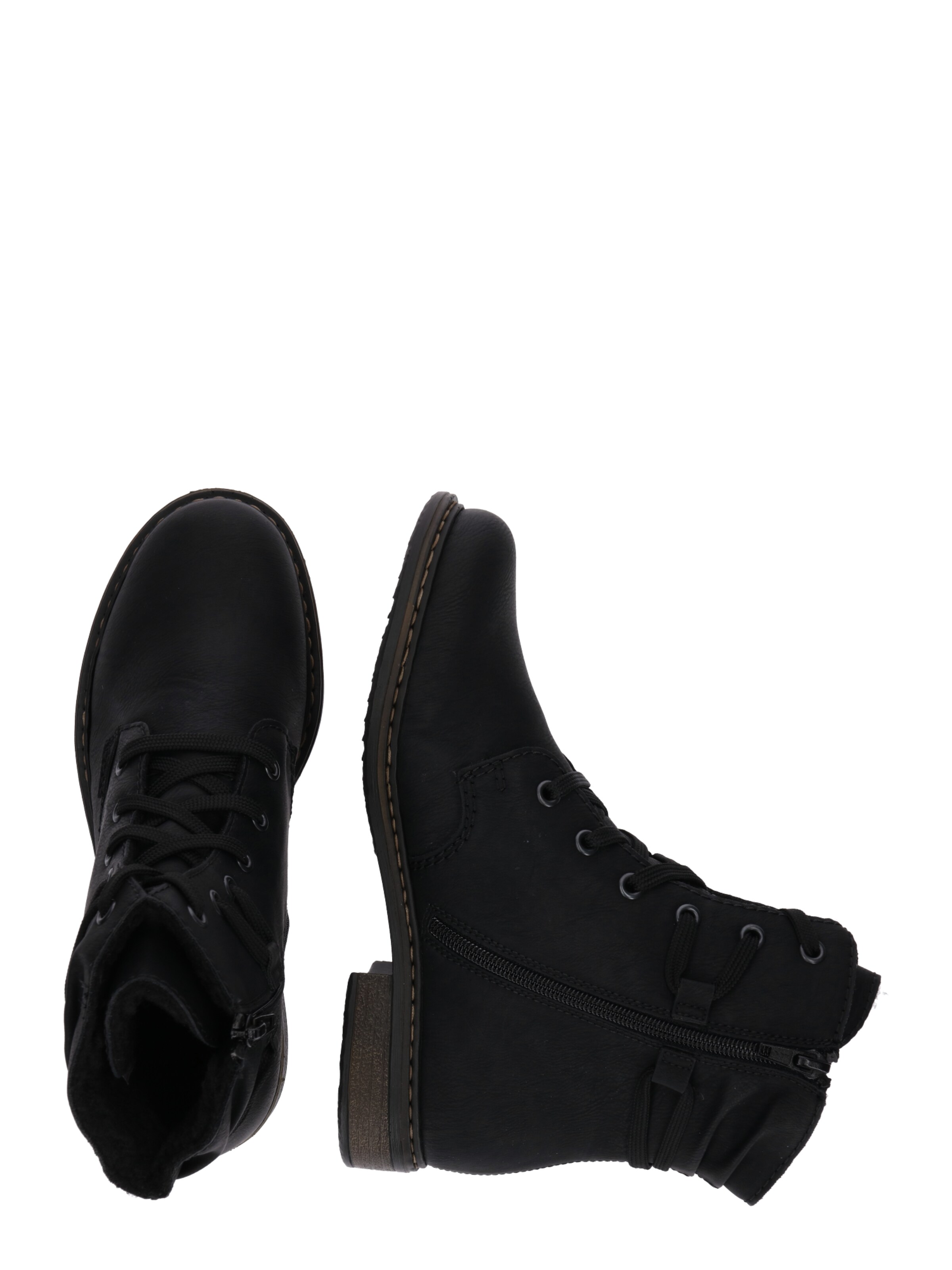 Rieker Snørestøvletter i sort