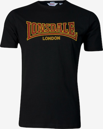 LONSDALE T-shirt 'Classic' in Schwarz: predná strana