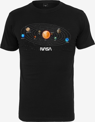 Regular fit Maglietta 'NASA Space' di Mister Tee in nero: frontale