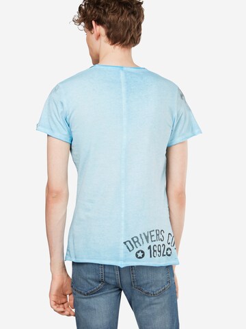 Key Largo Shirt 'Driving' in Blauw: terug