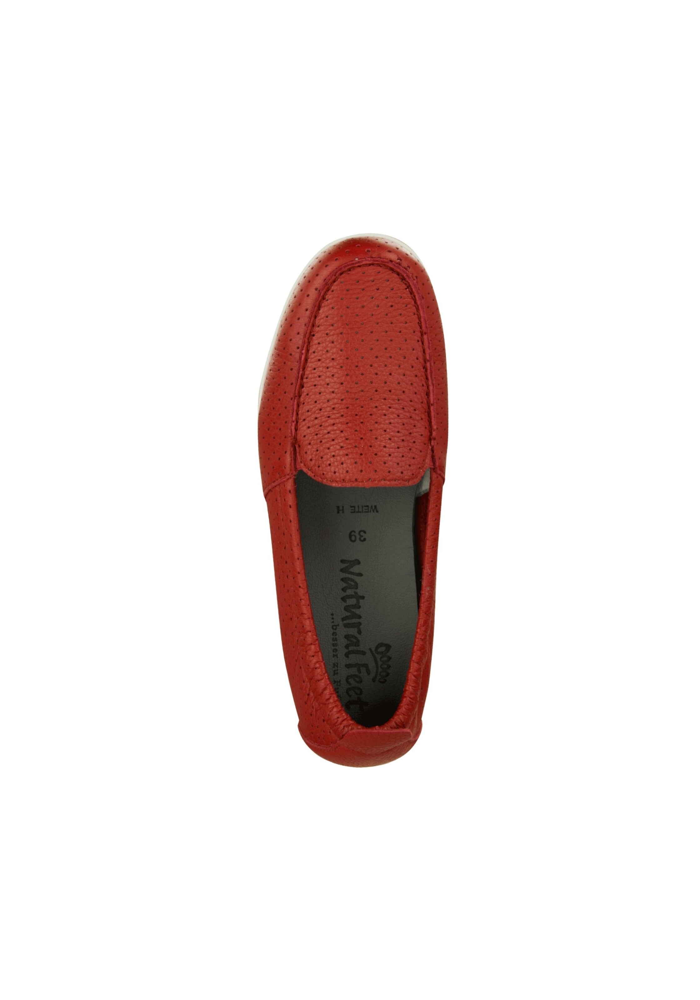 Natural Feet Ballerina 'Adela' in Red