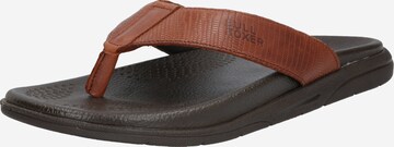 Flip-flops de la BULLBOXER pe maro: față