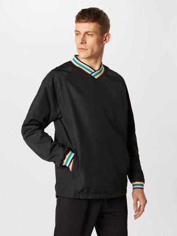 Urban Classics Regular fit Between-Season Jacket in Black: front