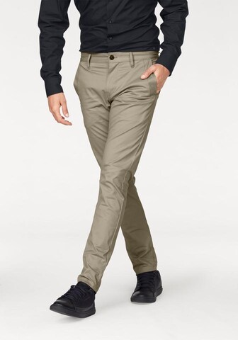 G-STAR Slimfit Chino kalhoty 'Bronson' – béžová: přední strana