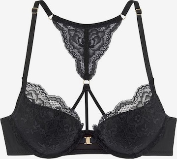 LASCANA Push-up Bra in Black: front