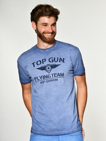 TOP GUN Shirt 'Ease' in Blue: front