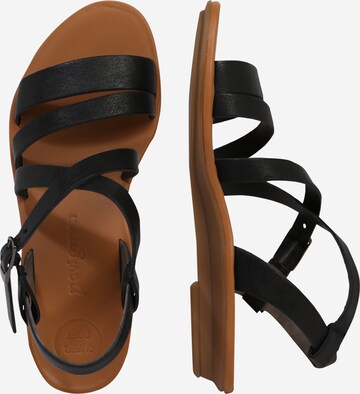 Paul Green Sandalen met riem in Zwart