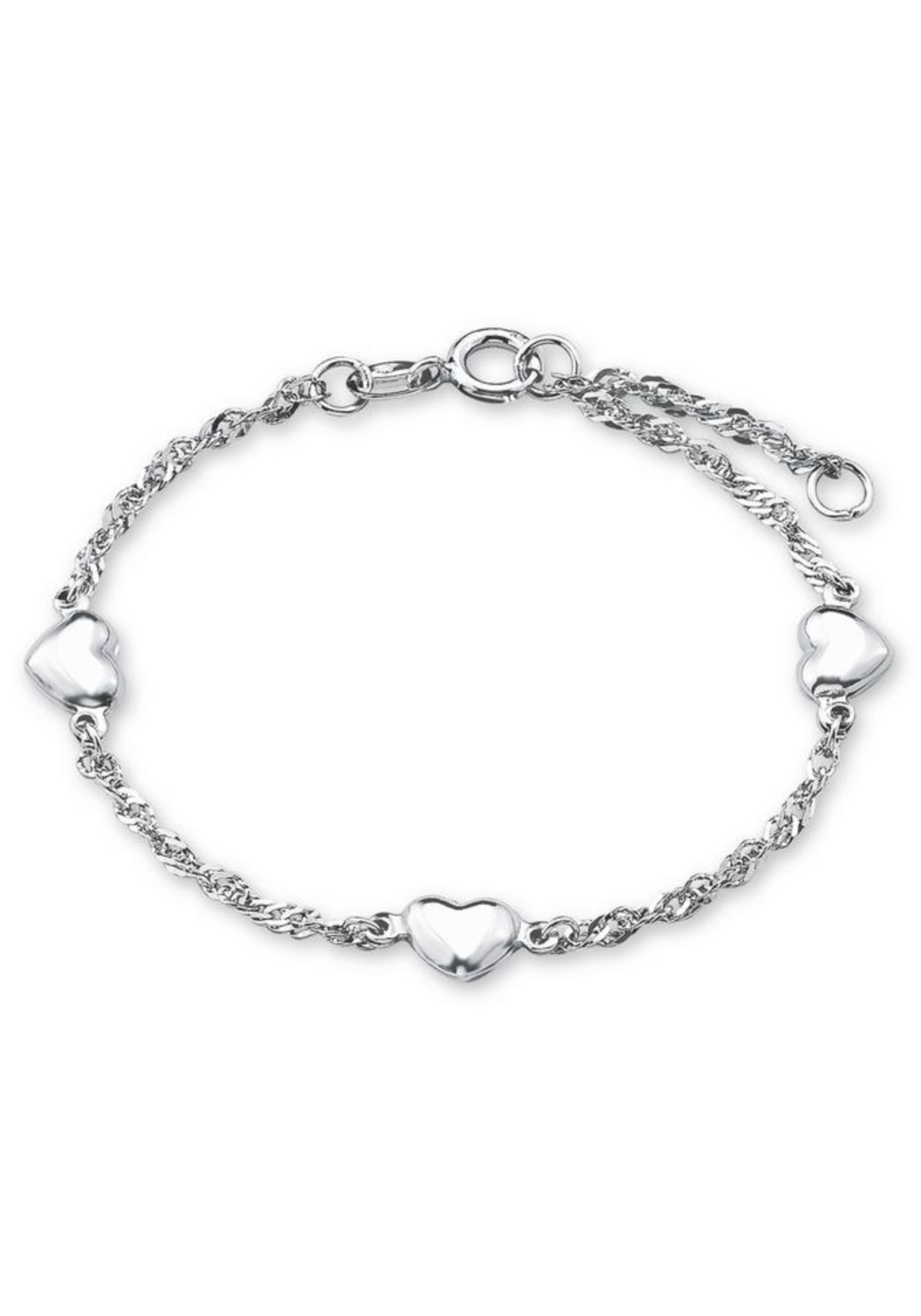AMOR Bracelet 'Herz' in Silver: front