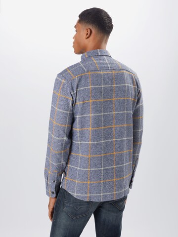Only & Sons Slim fit Button Up Shirt 'SALVIAN' in Blue