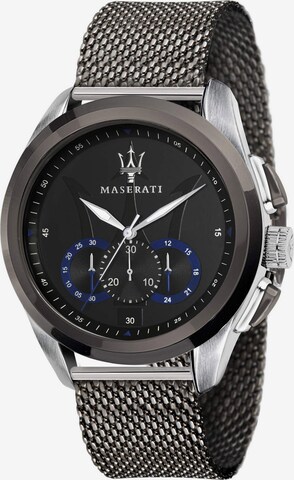 Maserati Uhr 'Traguardo' in Schwarz: predná strana