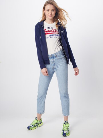 Superdry Sweatjacke in Blau