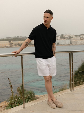 Black Polo Shirt & Shorts Look