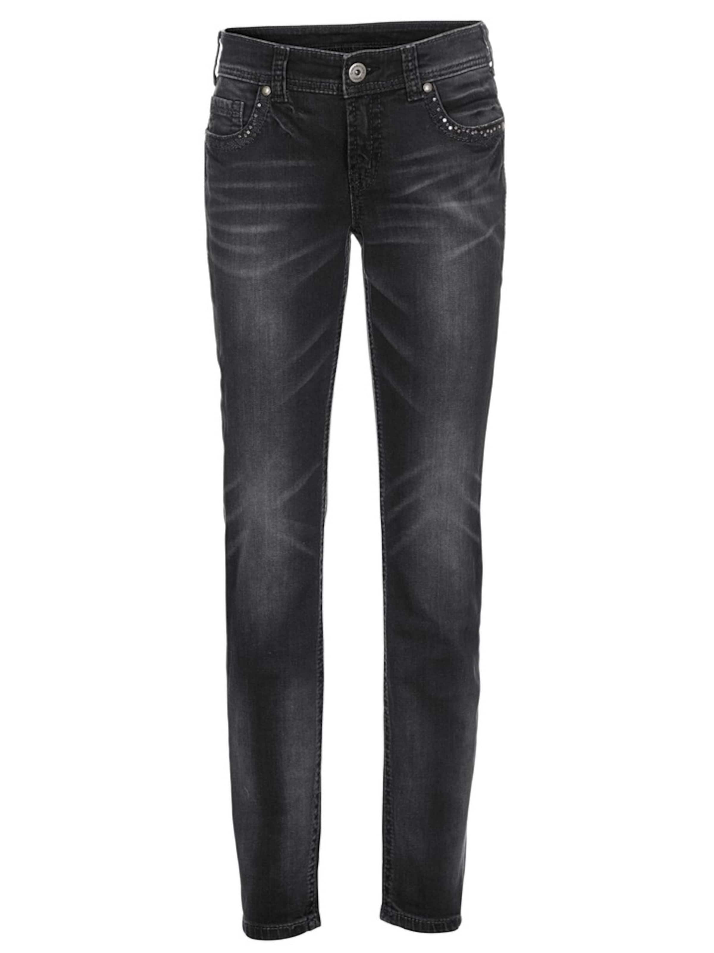 heine Jeans in Zwart: voorkant