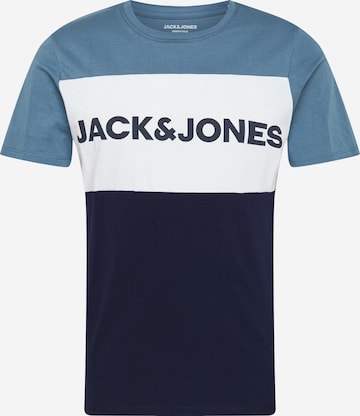 JACK & JONES Tričko – modrá: přední strana