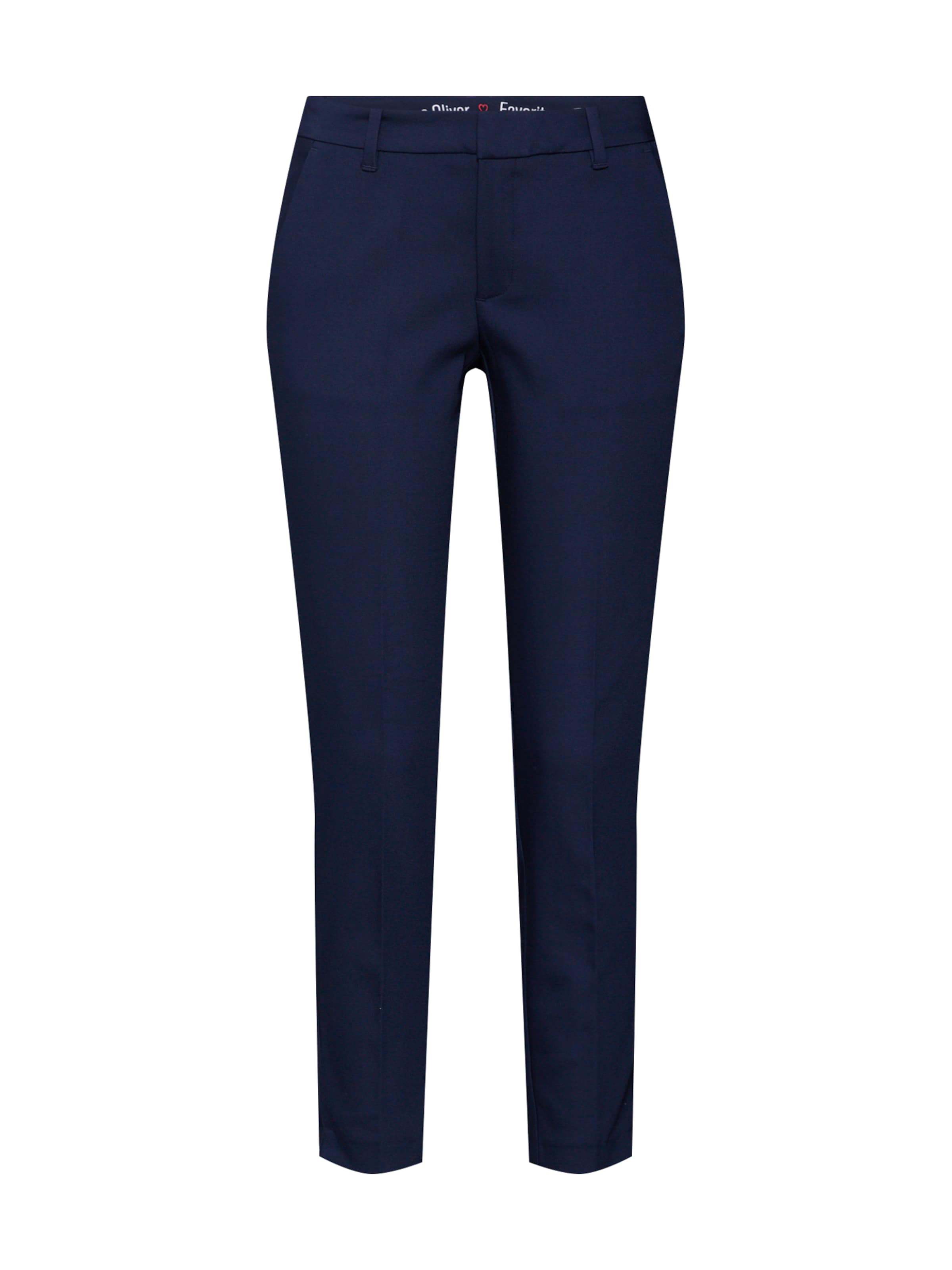 mėlyna s.Oliver Prigludęs Kelnės su kantu: priekis