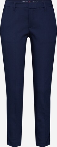 s.Oliver Slim fit Trousers with creases in Blue: front