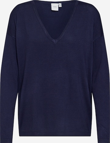 Pull-over 'Mafa' ICHI en bleu : devant