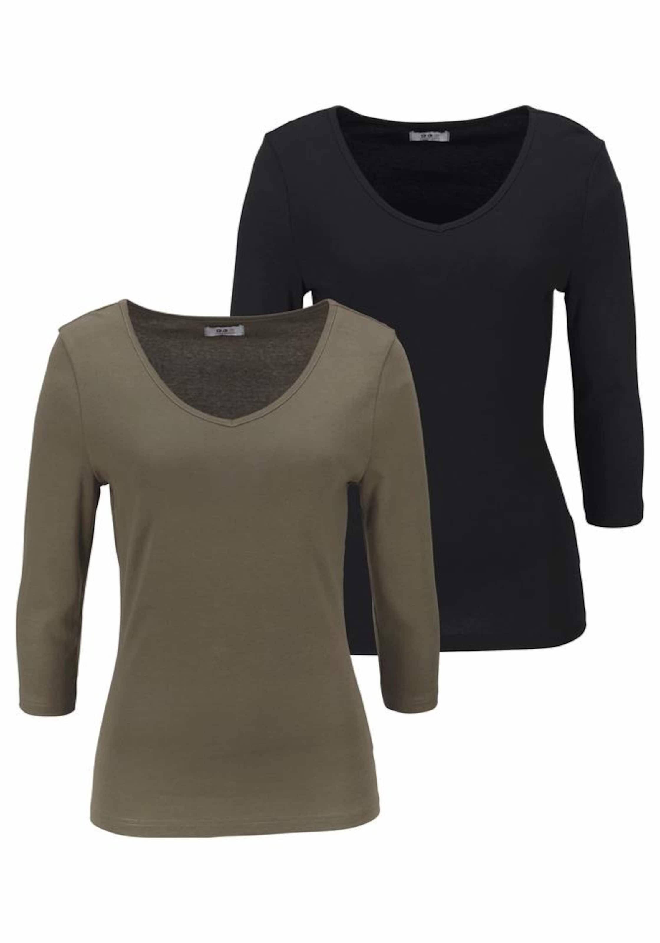 FLASHLIGHTS V-Shirt (Packung, 2er-Pack) in Grün: Vorderseite