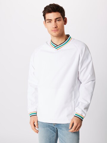 Urban Classics Regular fit Between-Season Jacket in White: front