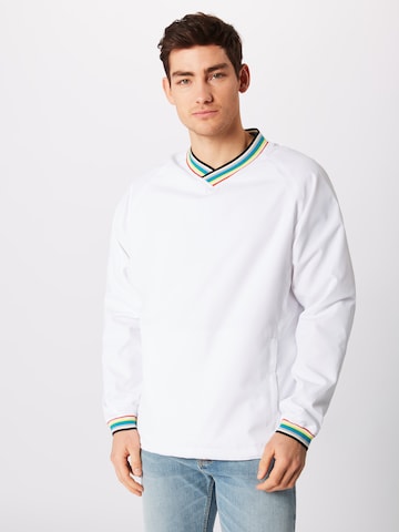 Urban Classics Regular fit Between-Season Jacket in White: front