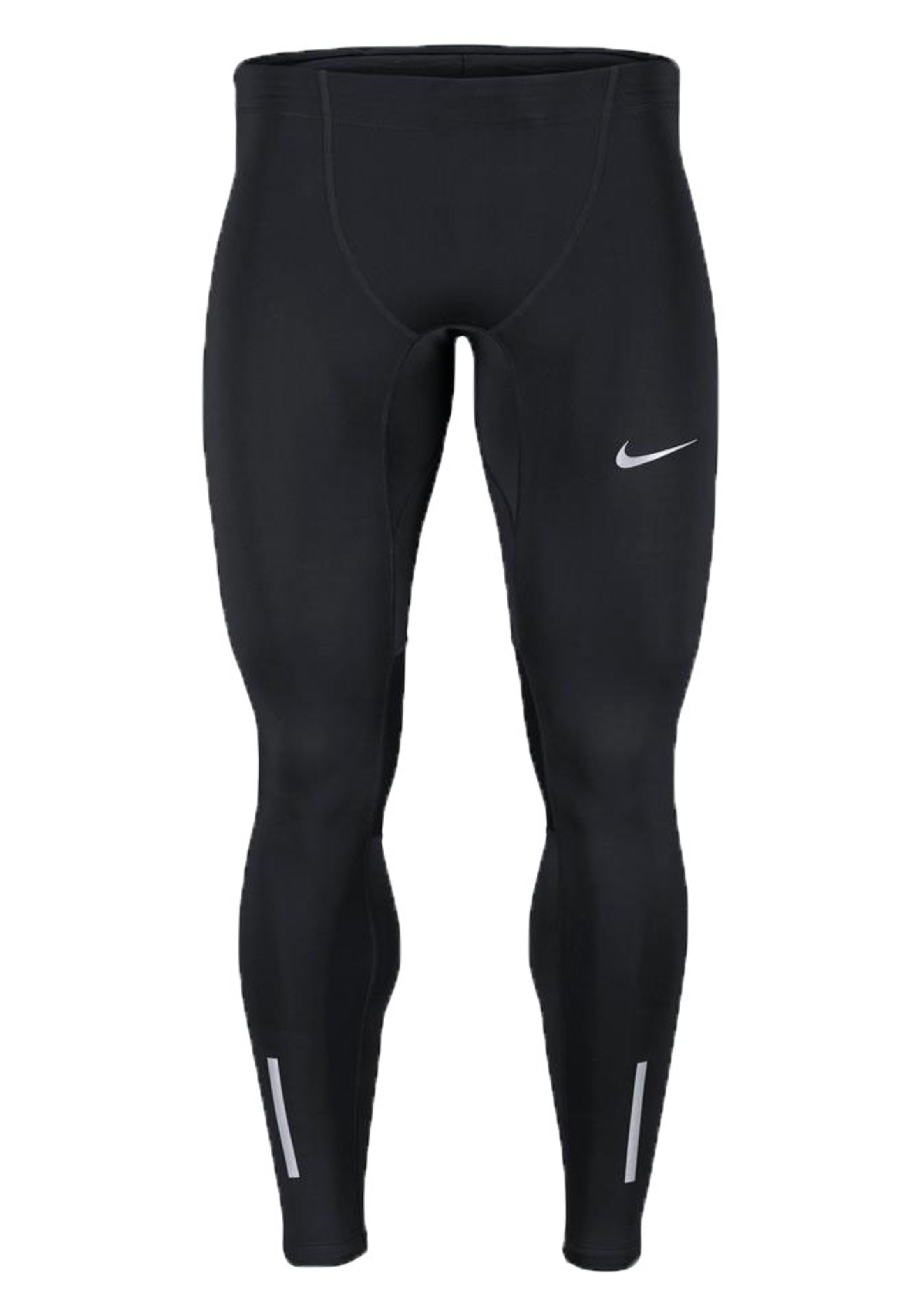 NIKE Skinny Sporthose in Schwarz: Vorderseite
