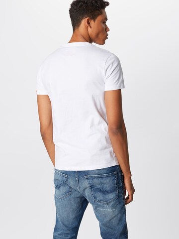 T-Shirt Superdry en blanc : derrière