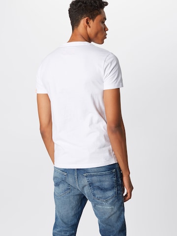 T-Shirt Superdry en blanc : derrière