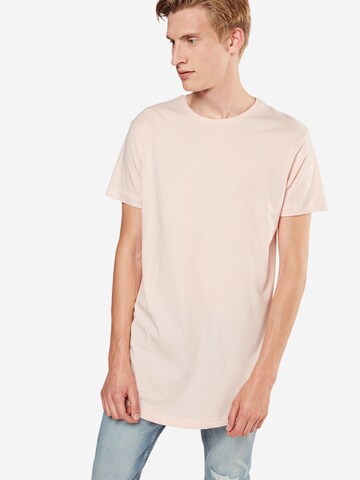 Urban Classics - Camiseta en rosa: frente