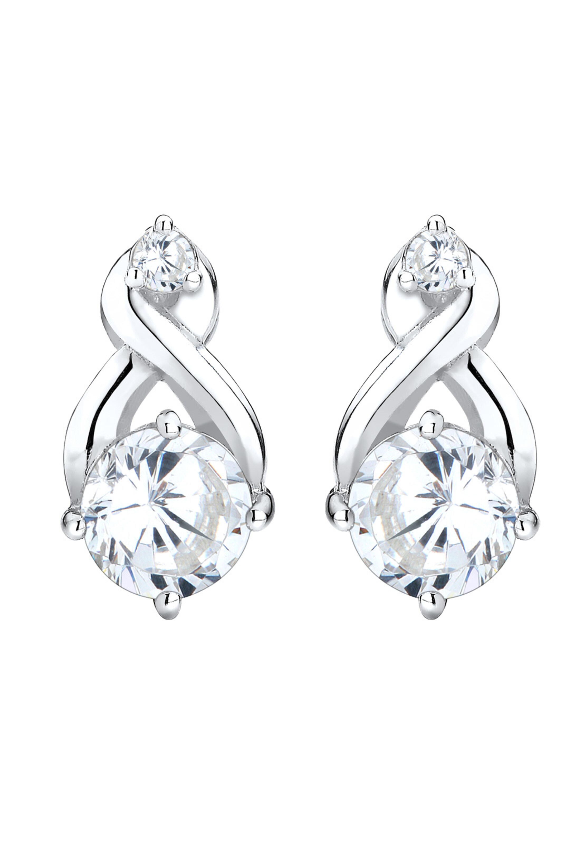 ELLI Ohrringe 'Infinity' in Silber: Vorderseite