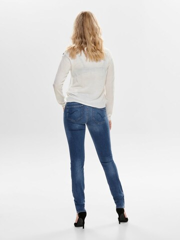 Coupe slim Jean 'Feva' ONLY en bleu