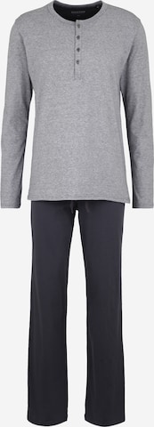 SCHIESSER Pyjamas lång i grå: framsida