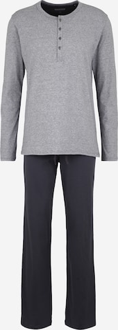 SCHIESSER Long Pajamas in Grey: front