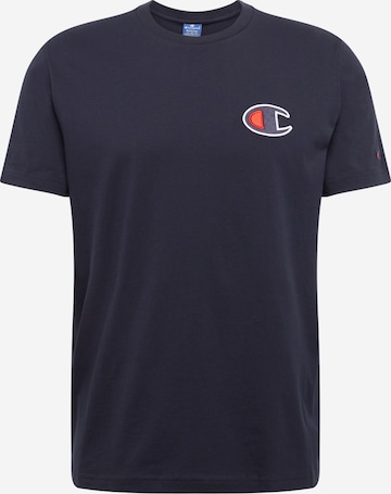 T-Shirt 'Crewneck' Champion Authentic Athletic Apparel en bleu : devant