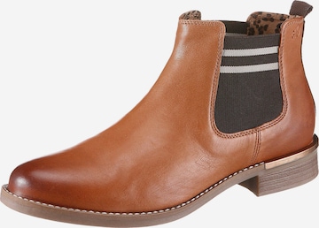 s.Oliver Chelsea Boots i brun: forside