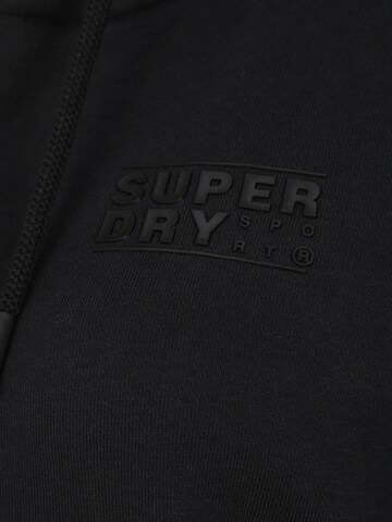 Bluză cu fermoar sport de la Superdry pe negru
