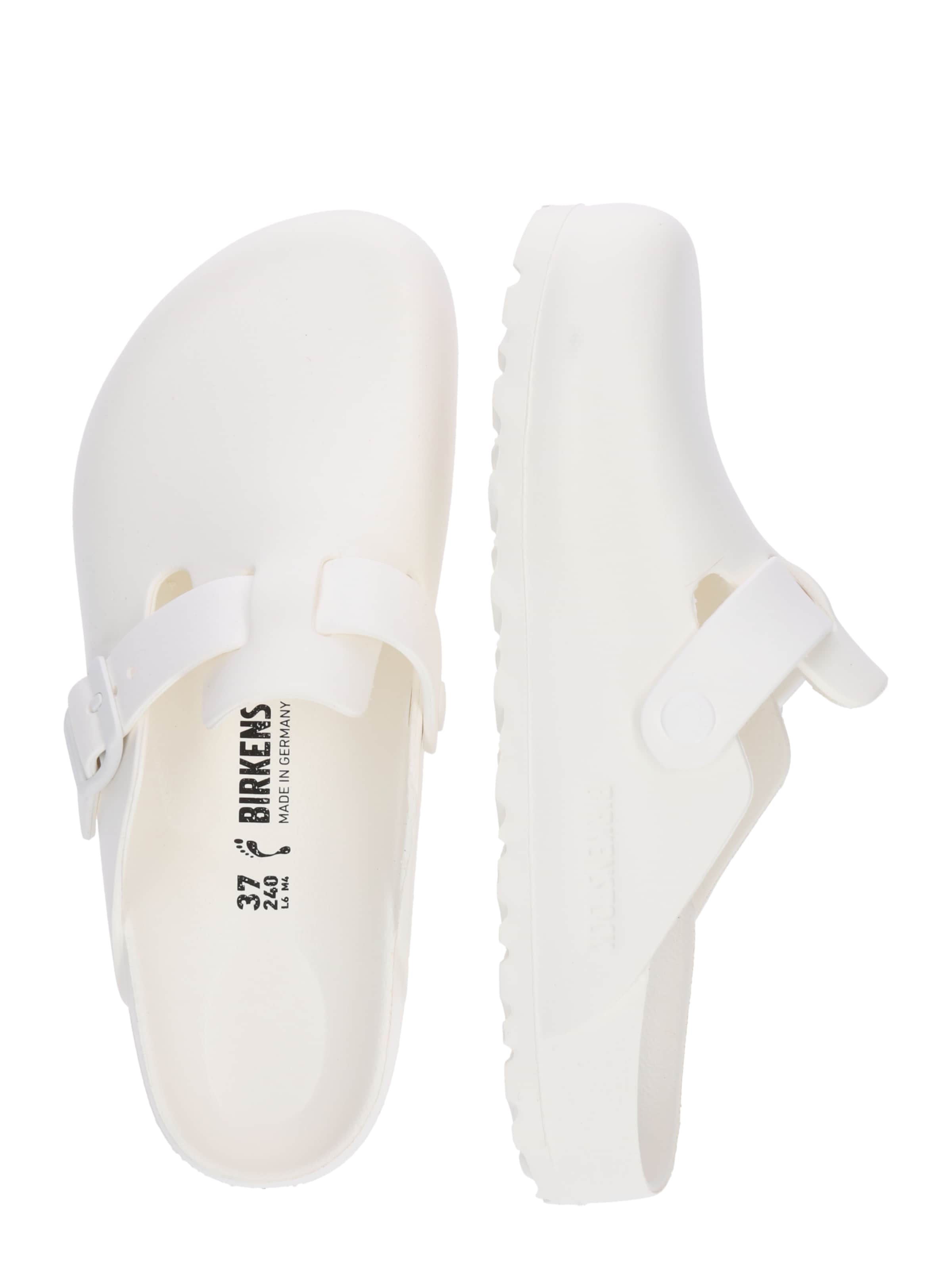 BIRKENSTOCK Klumpák 'Boston' - fehér: oldalt