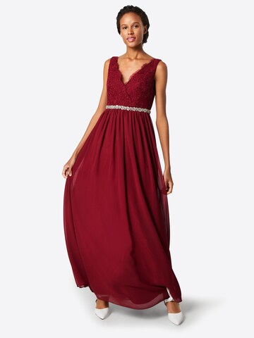 mascara Evening Dress in Red: front