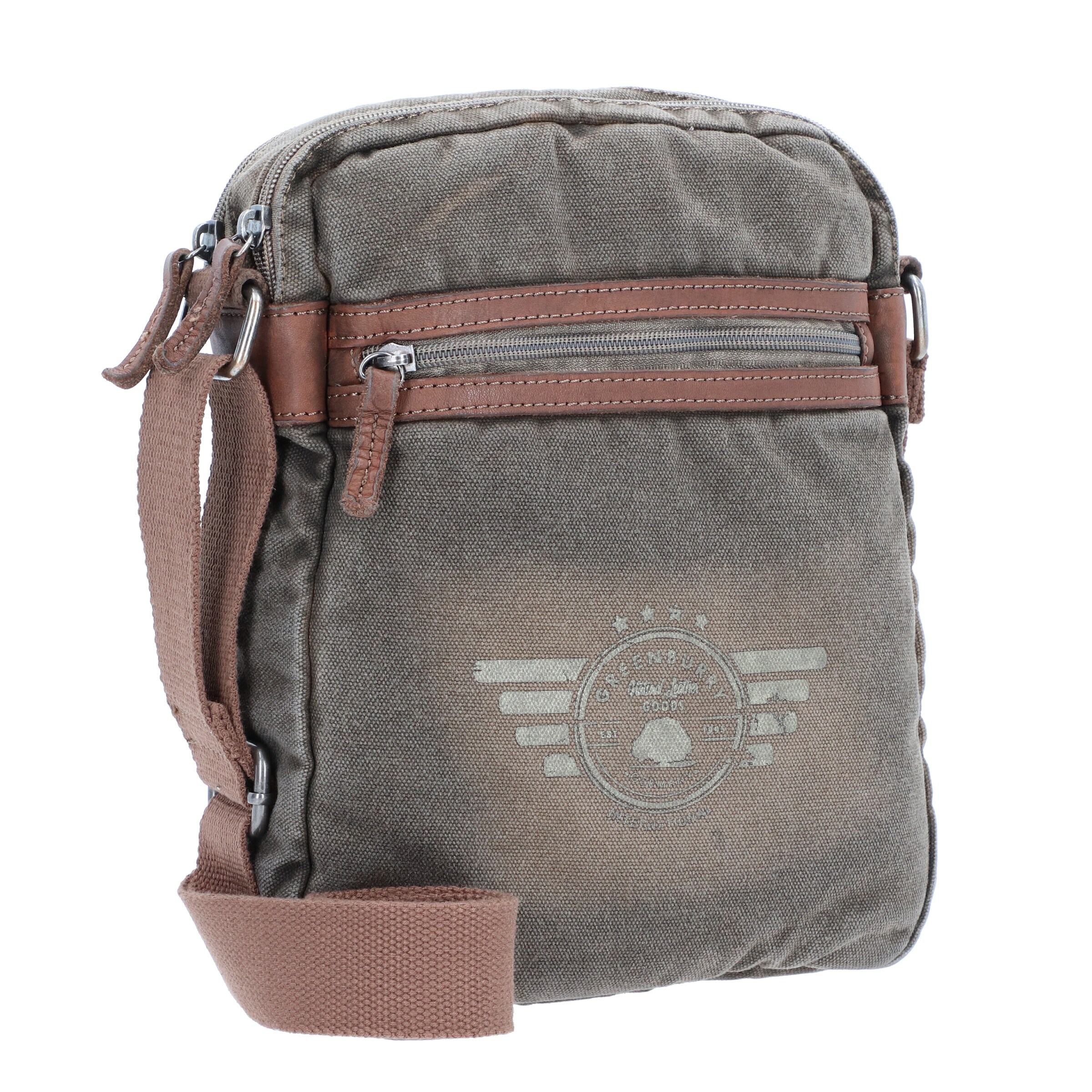 GREENBURRY Umhängetasche 'Aviator' in Grün