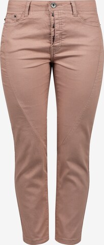 DESIRES Slimfit Jeans 'Elbja' in Roze: voorkant