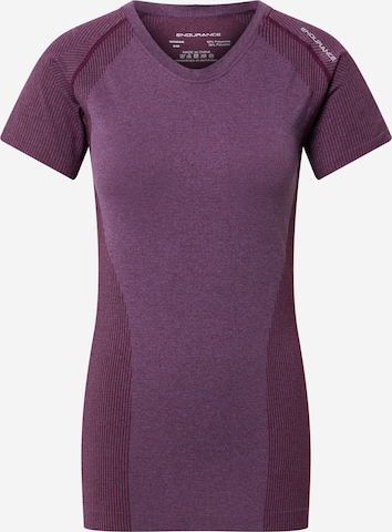 T-shirt fonctionnel 'HALEN' ENDURANCE en violet : devant