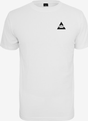 T-Shirt 'Triangle' Mister Tee en blanc : devant