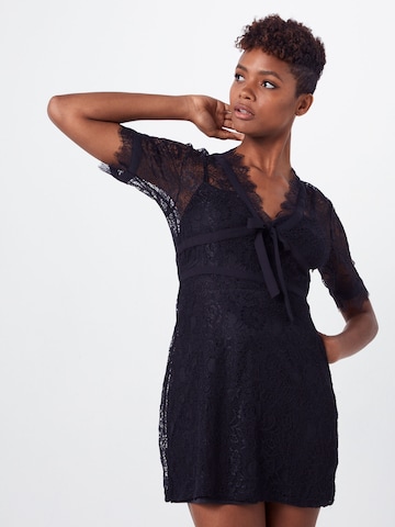 Fashion Union Kleid 'TRACE' in Schwarz: Vorderseite